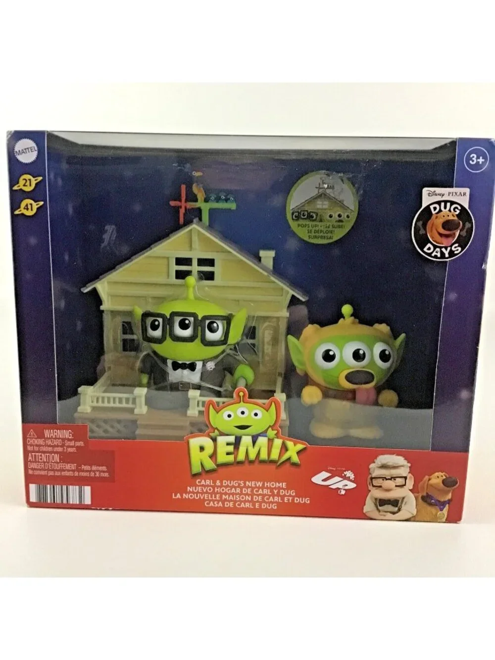 Disney Pixar UP Toy Story Alien Remix Carl & Dug's New Home Playset Figures Toy